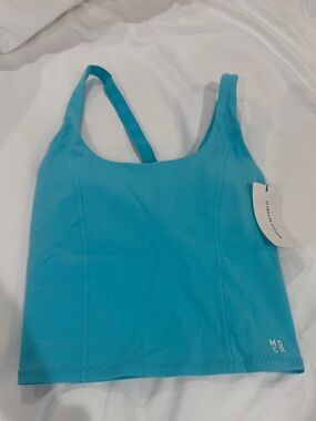 Capri Blue Workout Crop Top